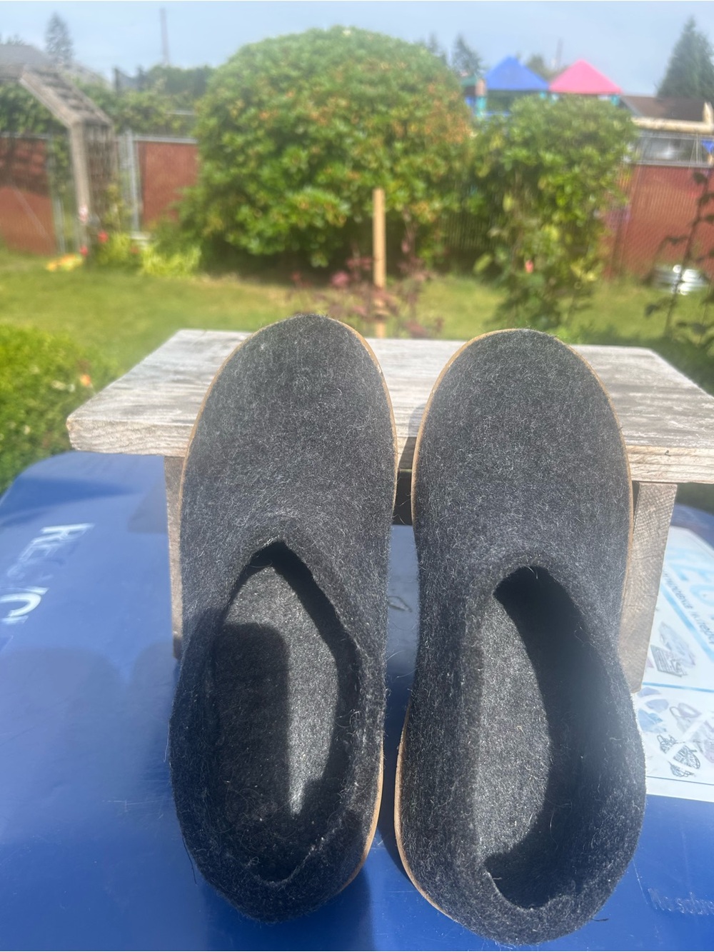 Glerups Women’s Black Slip On Wool Slipper With Honey Rubber Bottom Sz 38/7.5US - Picture 11 of 14